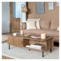 Atmosphera Colva Масичка за кафе, 2 плъзгащи се врати, MDF Стомана, 120x60x41 см, Скандинавски дизайн, Бежов thumbnail 3