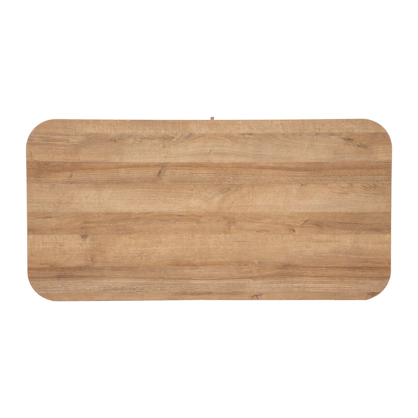 Atmosphera Colva Масичка за кафе, 2 плъзгащи се врати, MDF Стомана, 120x60x41 см, Скандинавски дизайн, Бежов - 8