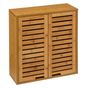 5Five Sicela Стенен шкаф с врата и рафтове, Бамбук и MDF, 52x20x59 см, Натурален thumbnail 1