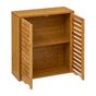 5Five Sicela Стенен шкаф с врата и рафтове, Бамбук и MDF, 52x20x59 см, Натурален thumbnail 3