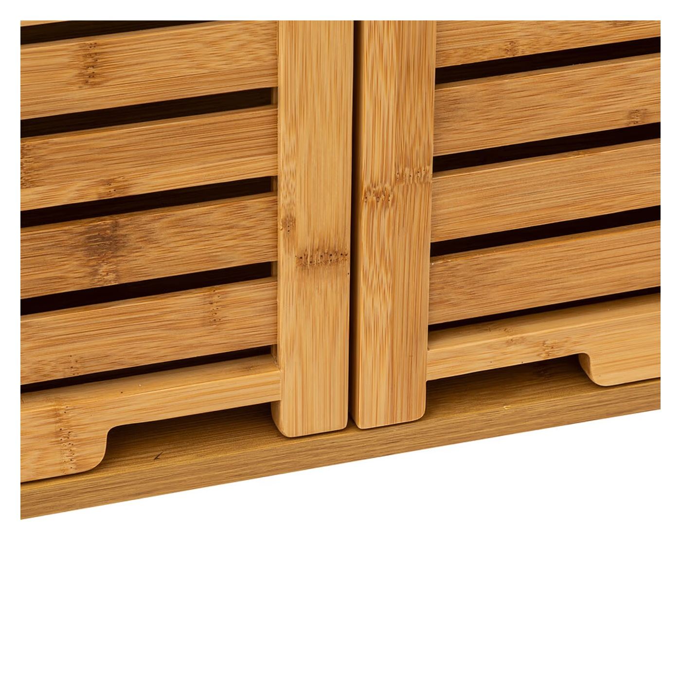 5Five Sicela Стенен шкаф с врата и рафтове, Бамбук и MDF, 52x20x59 см, Натурален - 4