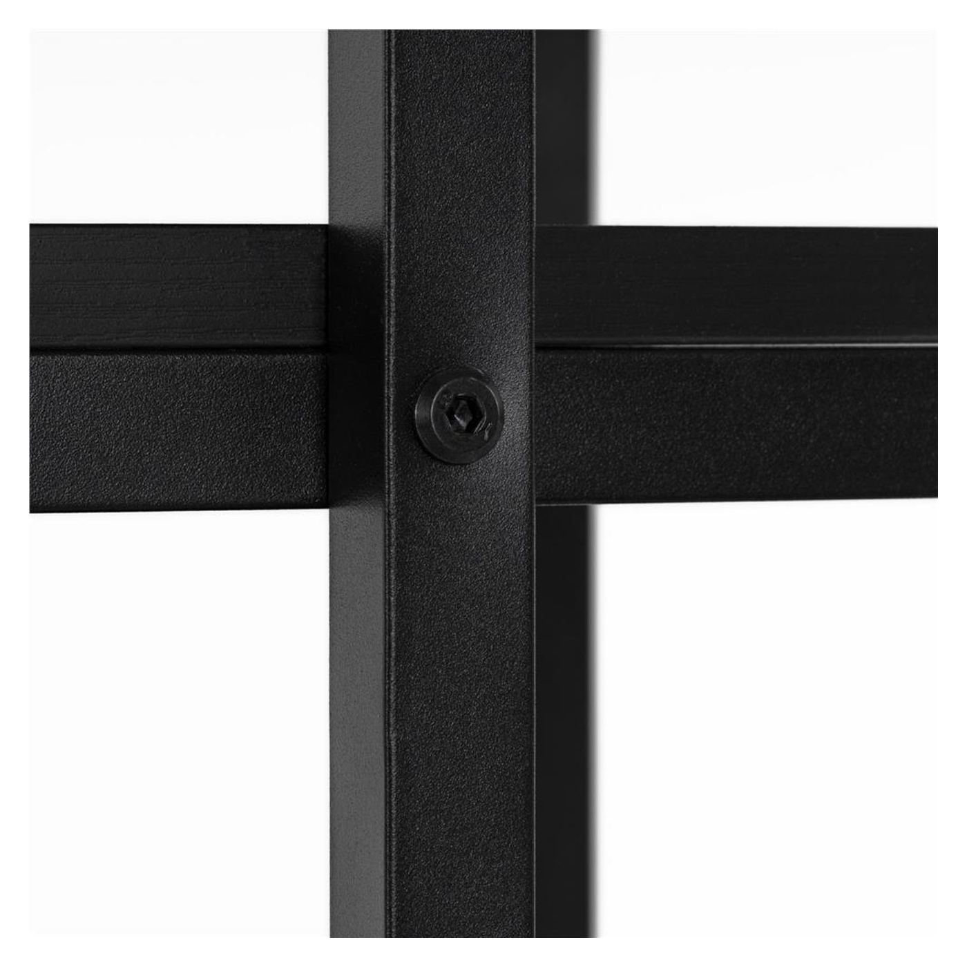 MDF бюро със странични рафтове, метална рамка, просторно, 120x48x122 см, макс. 100 кг, черно - 10