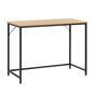 Компактно бюро с плот от MDF, метална рамка, регулируеми крака, 100x50x76 см, макс. 50 кг, светло кафяво thumbnail 1