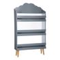 Детска библиотека Atmosphera Nuage MDF 3 рафта, 58x18x100 см, Игрив дизайн, Сив thumbnail 1