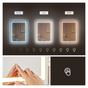 Тоалетка с огледало и LED осветление, 6 чекмеджета, ПДЧ, 98x40x145 см, модерен дизайн, бяла thumbnail 4