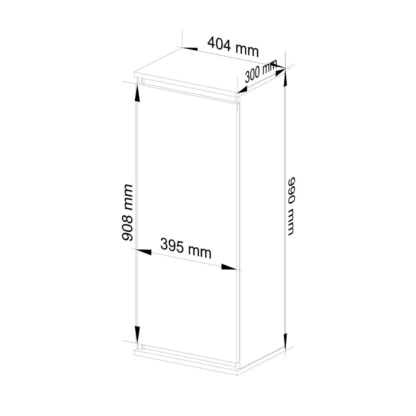 Стенен шкаф, ПДЧ, 1 врата, 3 вътрешни рафта, 40x30x99 см, модерен дизайн, бял дъб сонома - 3