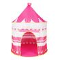Сгъваема палатка за игра тип "pop-up" за деца с корони и точки, 100x140 см, за закрито и открито, розова thumbnail 1