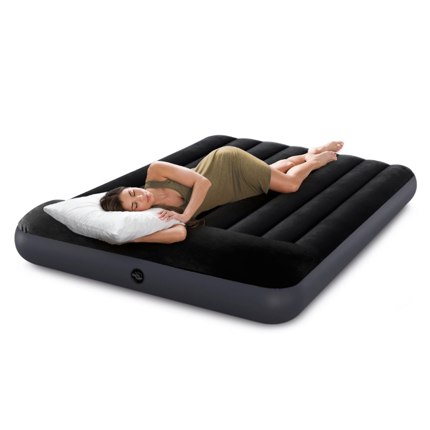 Надуваем матрак Intex Full Dura Beam, 191x137x25 см - 12