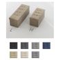Сгъваем диван за сядане с място за съхранение 110x38x38 см, MDF и текстил, капацитет 300 кг, цвят пустинен кафяв thumbnail 3