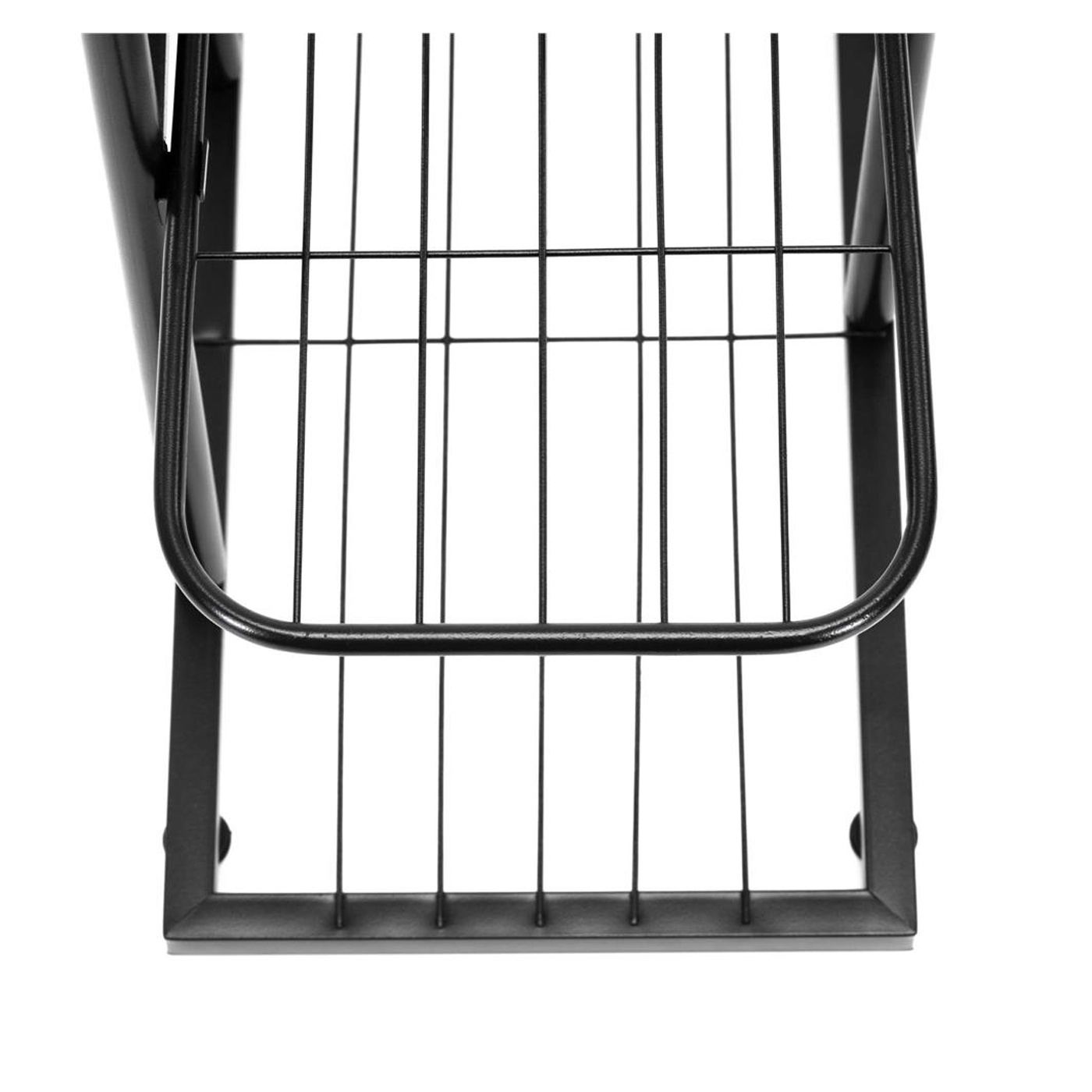Метална етажерка за цветя с 6 рафта, вертикална конструкция, 41x22x106 см, добра вентилация, черна - 6