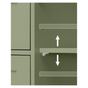 Шкаф за баня MDF 4 чекмеджета врата регулируеми рафтове, 30x55x82 см, shaker стил, зелен thumbnail 2