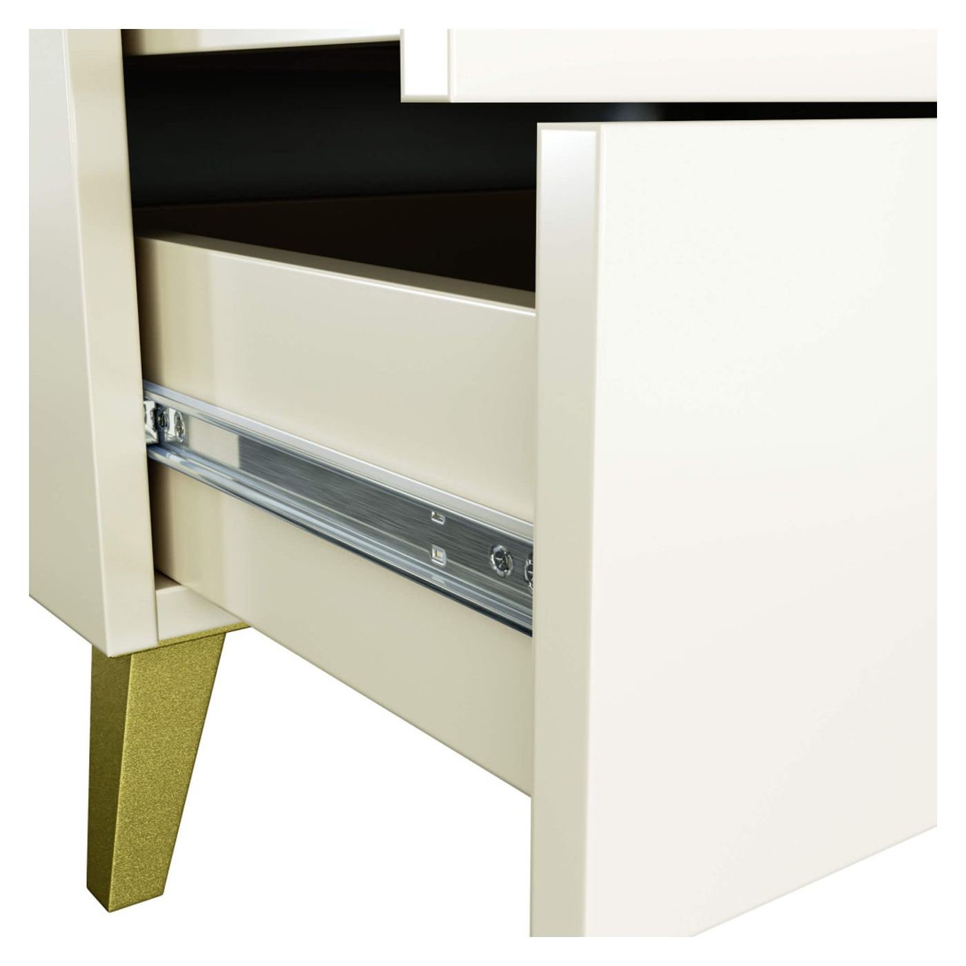 Скрин MOBI K-05, 5 чекмеджета, 60x37x89 см, Кашмир със златни детайли - 5