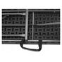 Сгъваема градинска кетъринг пейка HDPE метална конструкция, 180x28x43 см, Компактна, Черна thumbnail 4