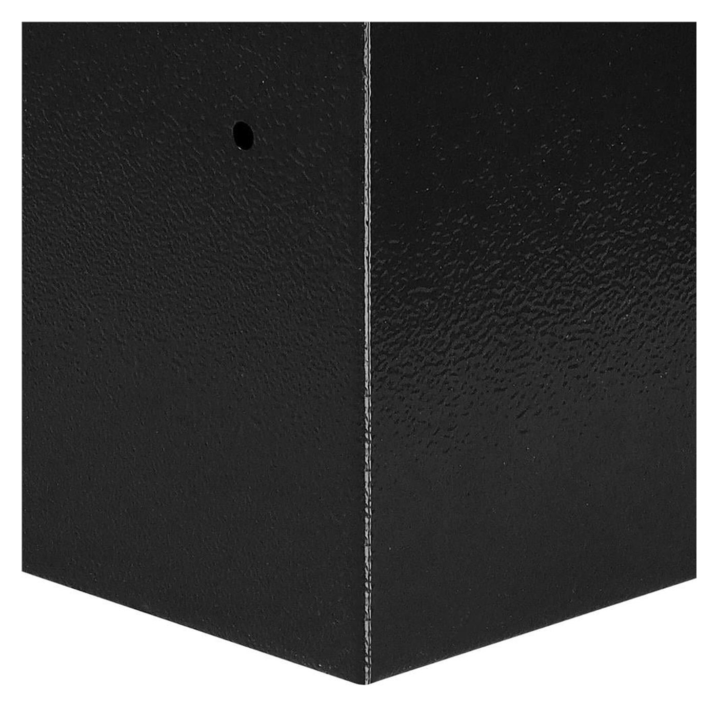 Ключова каса стомана 2 ключа включени дюбели за монтаж, 200x310x200 мм, устойчива, черна - 4
