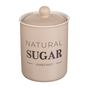 Керамичен буркан в екрю цвят с капак и надпис "Sugar", 750 ml thumbnail 4