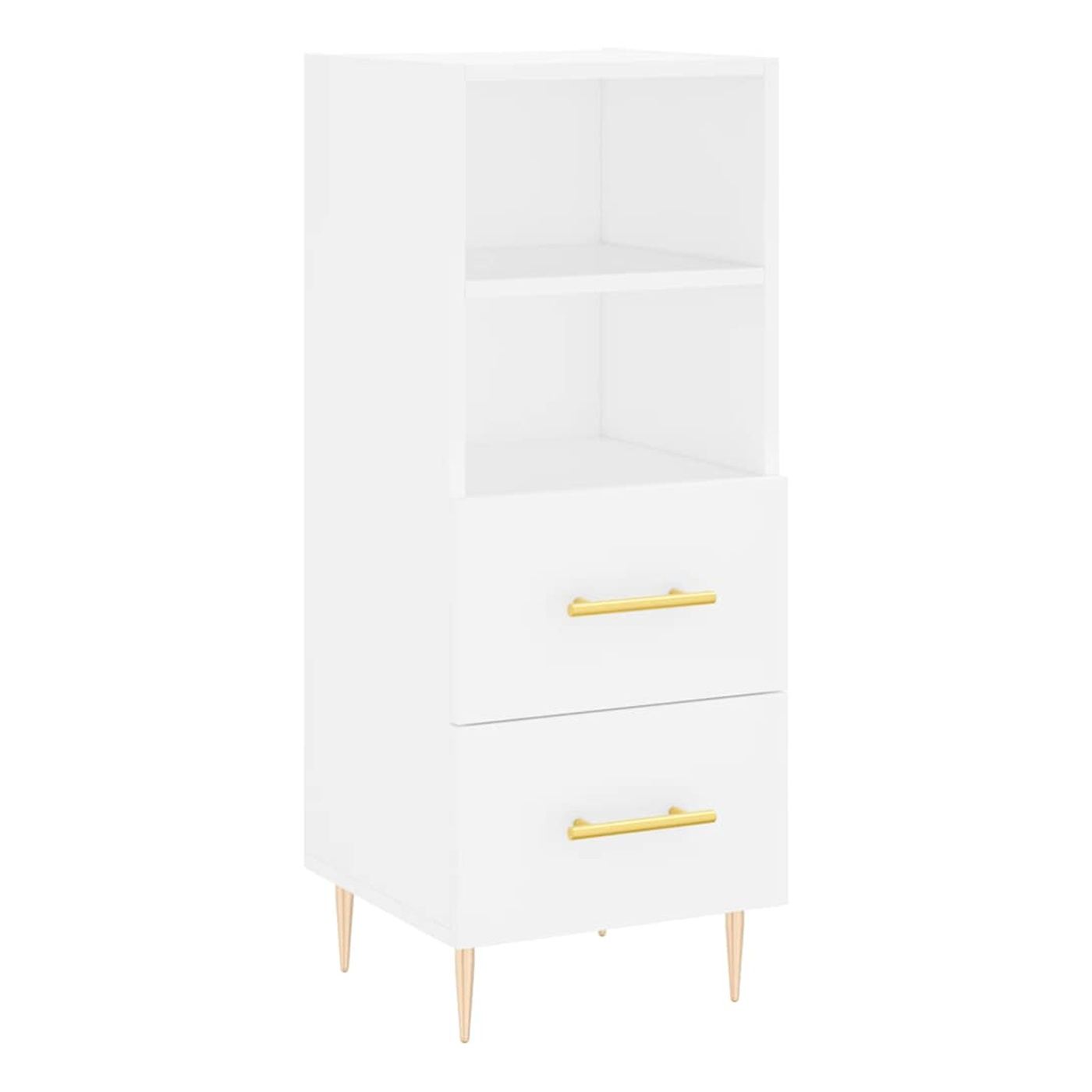 Visoki ormar, bijela, 34,5x34x180 cm, konstruirano drvo - 5