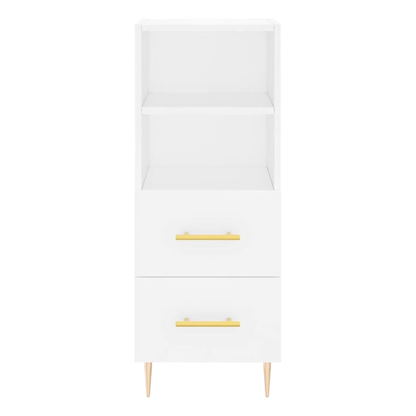 Visoki ormar, bijela, 34,5x34x180 cm, konstruirano drvo - 6