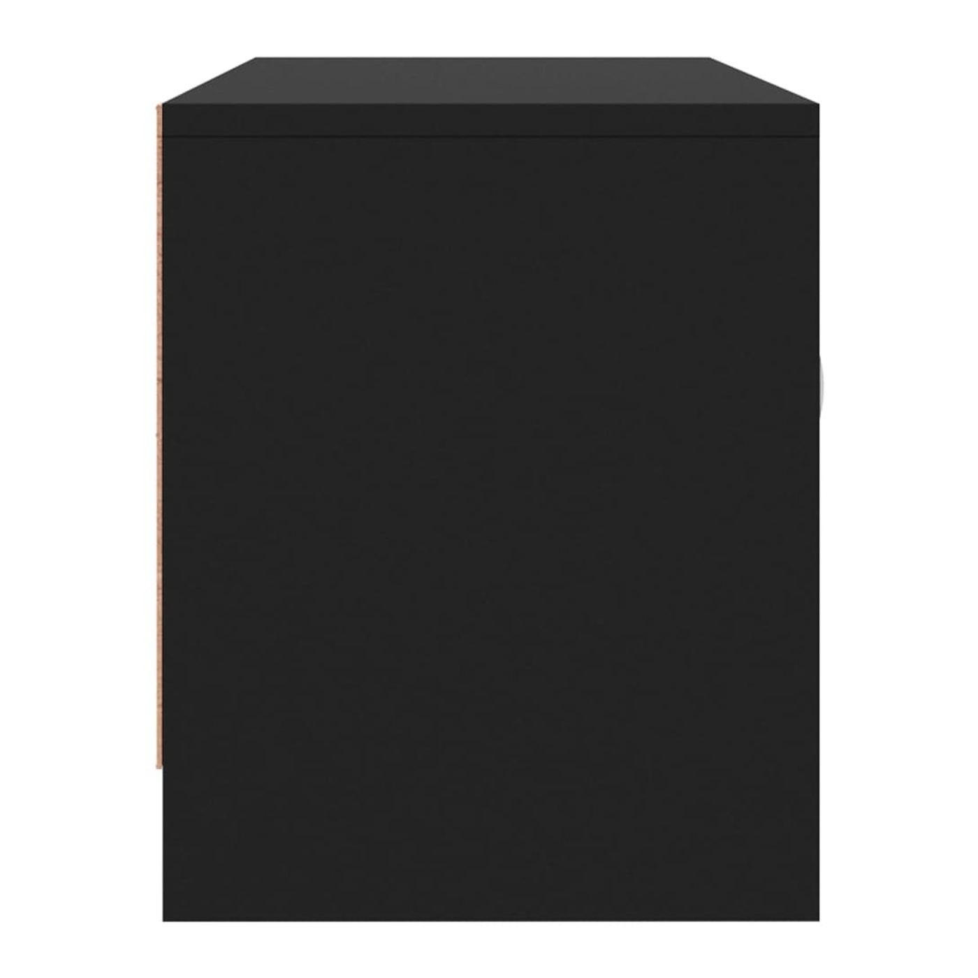 TV Ormarić, crna, 102x30x37,5 cm, Konstruirano drvo - 7