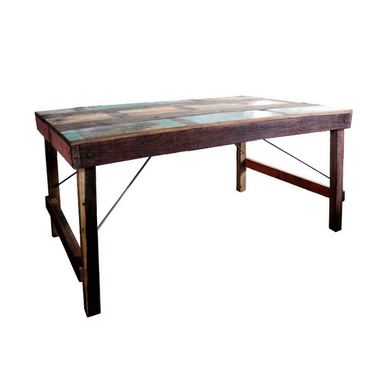 Ξύλινο Πτυσσόμενο Τραπέζι Πολύχρωμο 180 x 90 x 80 εκ.