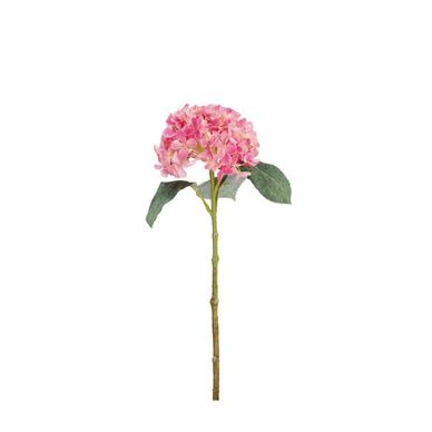 Set 3 Hortensii artificiale verde roz 22x22x47 cm