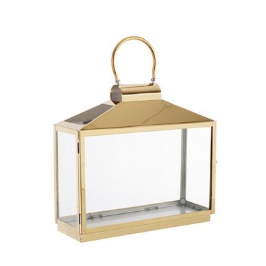 Nilak Zlatni Metalni Fenjer 40,5x14,5x39 cm
