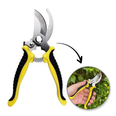 Foarfeca manuală pentru grădinărit, mâner rezistent ergonomic, de tăiat crengi groase 19 cm, JollyMag, KU02