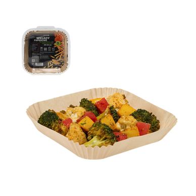 Set 50 hârtii de copt pentru airfryer, antiaderente și pătrate, 16 x 4.5 cm, JollyMag, FRY2565