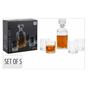 Set decantor 900 ml cu patru pahare de whisky, 230 ml, sticla transparenta, JollyMag, AMS58202 thumbnail 2