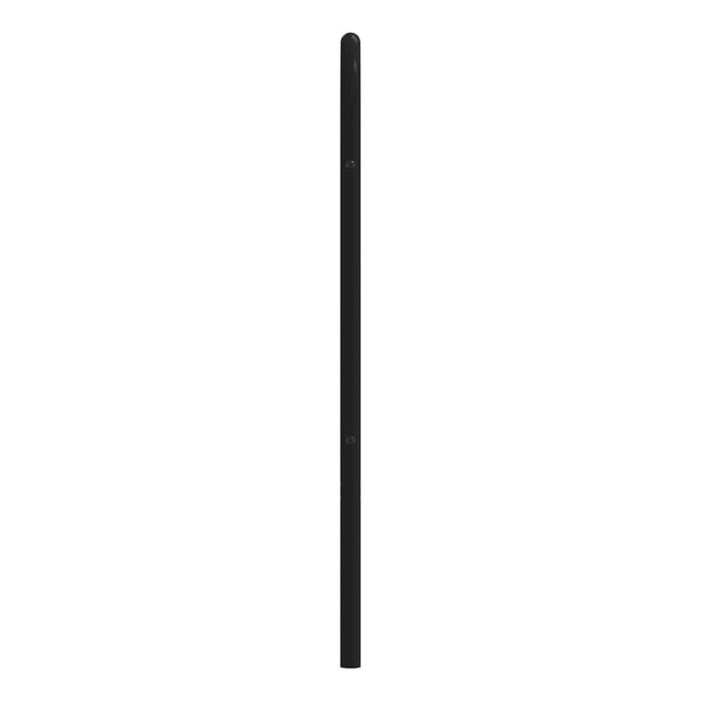 Metalni uzglavlje za krevet, crno, 100 cm - 6
