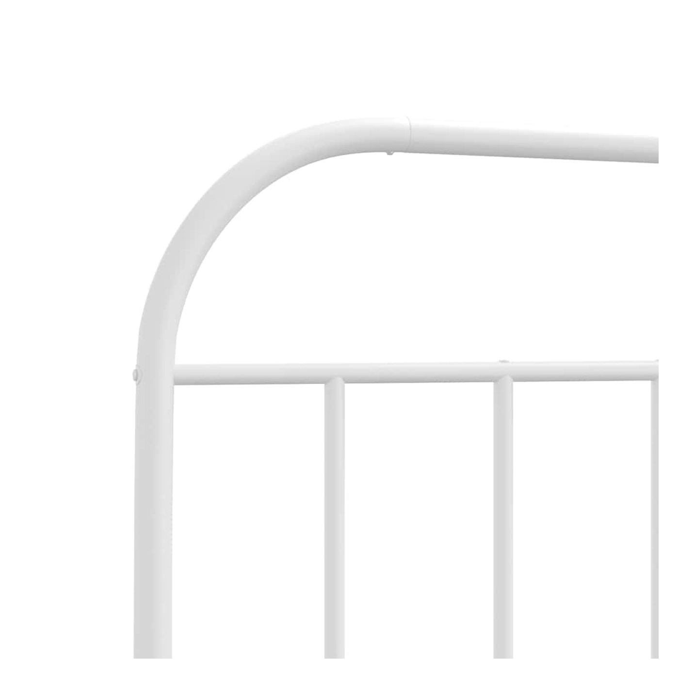 Metalni uzglavlje za krevet, bijelo, 150 cm - 6