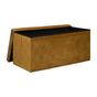 Сгъваем стол Atmosphera Lilou с 80L място за съхранение, 76x38x38 см, горчичено жълт thumbnail 2
