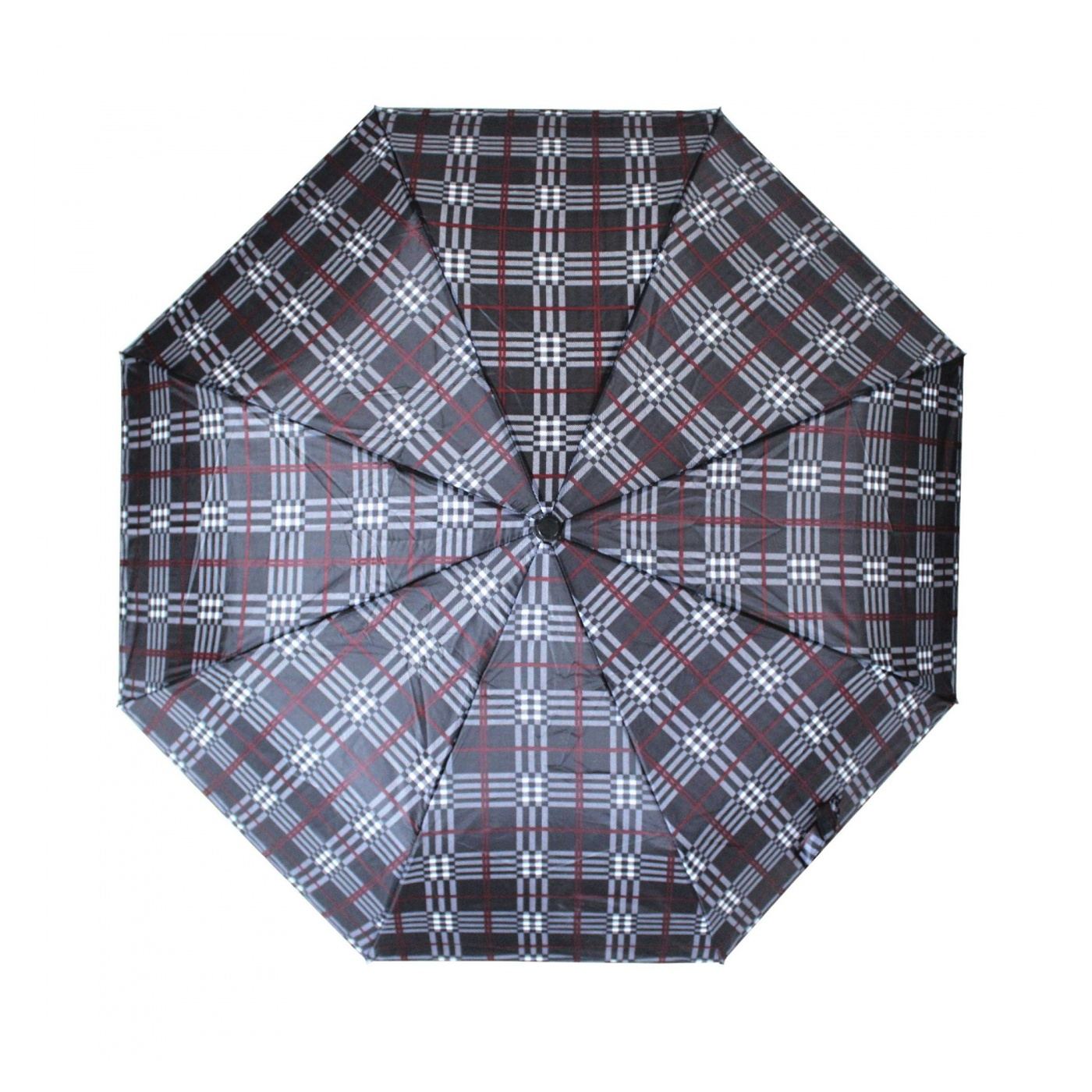 Umbrelă bărbați MINI manuală Perletti scottish black red - 2