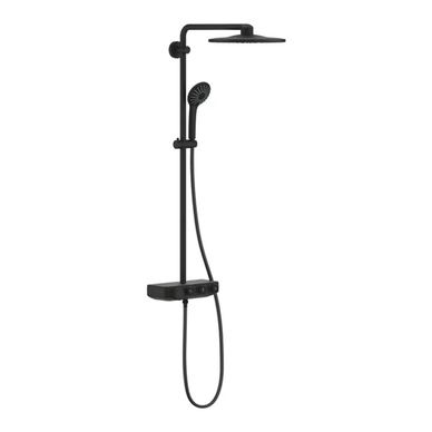 Coloană de dus cu termostat negru mat Grohe Euphoria SmartControl 310 Duo