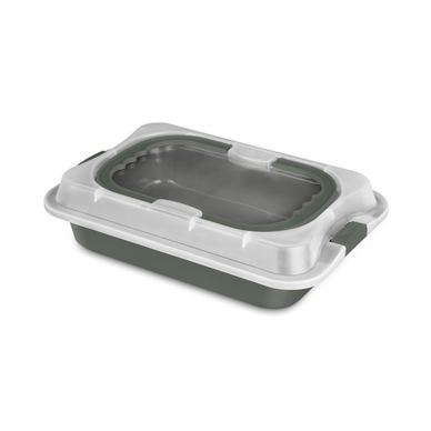 Pravokutni lim za pečenje s plastičnim poklopcem, zeleni mat Berlinger Haus BH 8637