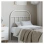Metalni uzglavlje za krevet, bijelo, 75 cm thumbnail 1
