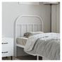 Metalni uzglavlje za krevet, bijelo, 75 cm thumbnail 3