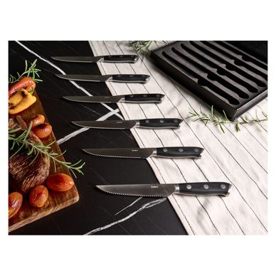 6 darabos steak késkészlet TOYAMA Fekete