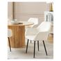 Étkezőszék kétdarabos szettben ALDEN II Buklé Fehér thumbnail 1