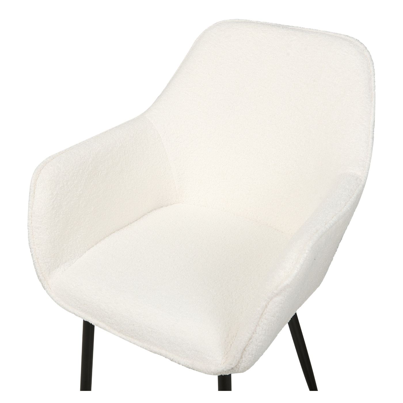 Étkezőszék kétdarabos szettben ALDEN II Buklé Fehér - 8