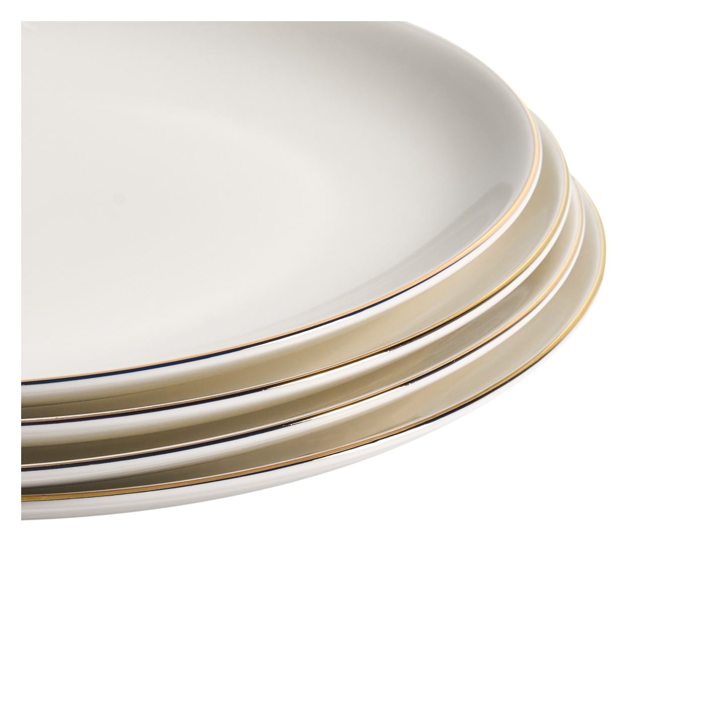24 darabos étkészlet CUMIN Porcelán Törtfehér/ arany - 10