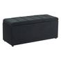 Ottomán tárolórekesszel OREM 100 cm 40 cm Fekete thumbnail 2