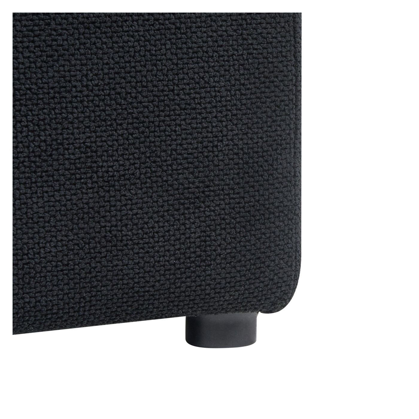 Ottomán tárolórekesszel OREM 100 cm 40 cm Fekete - 9