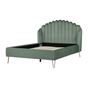 Ágy Bársony AMBILLOU 140 x 200 cm Zöld thumbnail 4