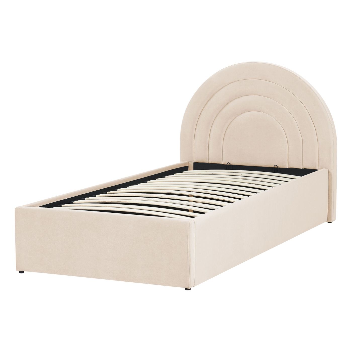 Gyerekágy tárolóval Bársony ANET 90 x 200 cm Bézs - 5