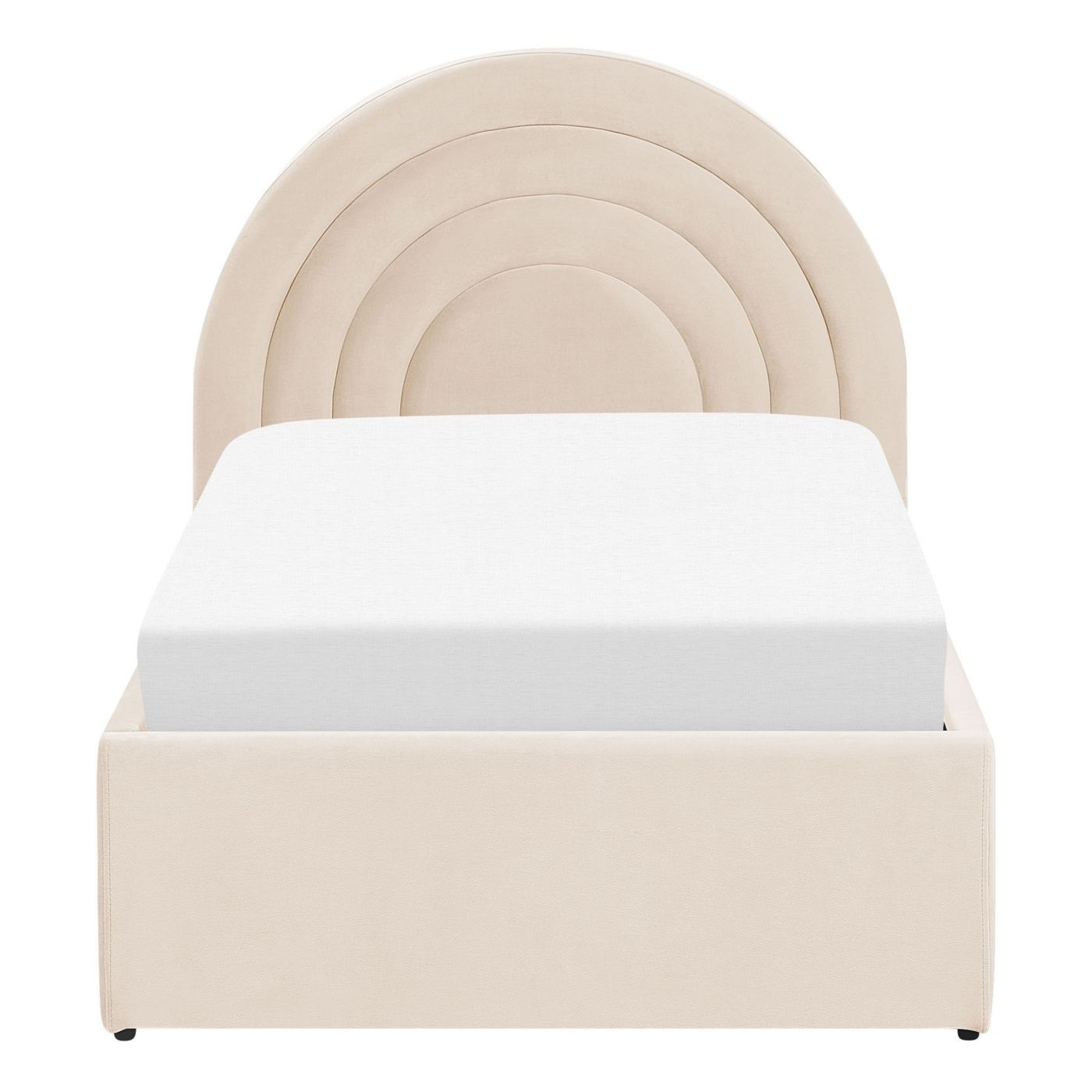 Gyerekágy tárolóval Bársony ANET 90 x 200 cm Bézs - 6