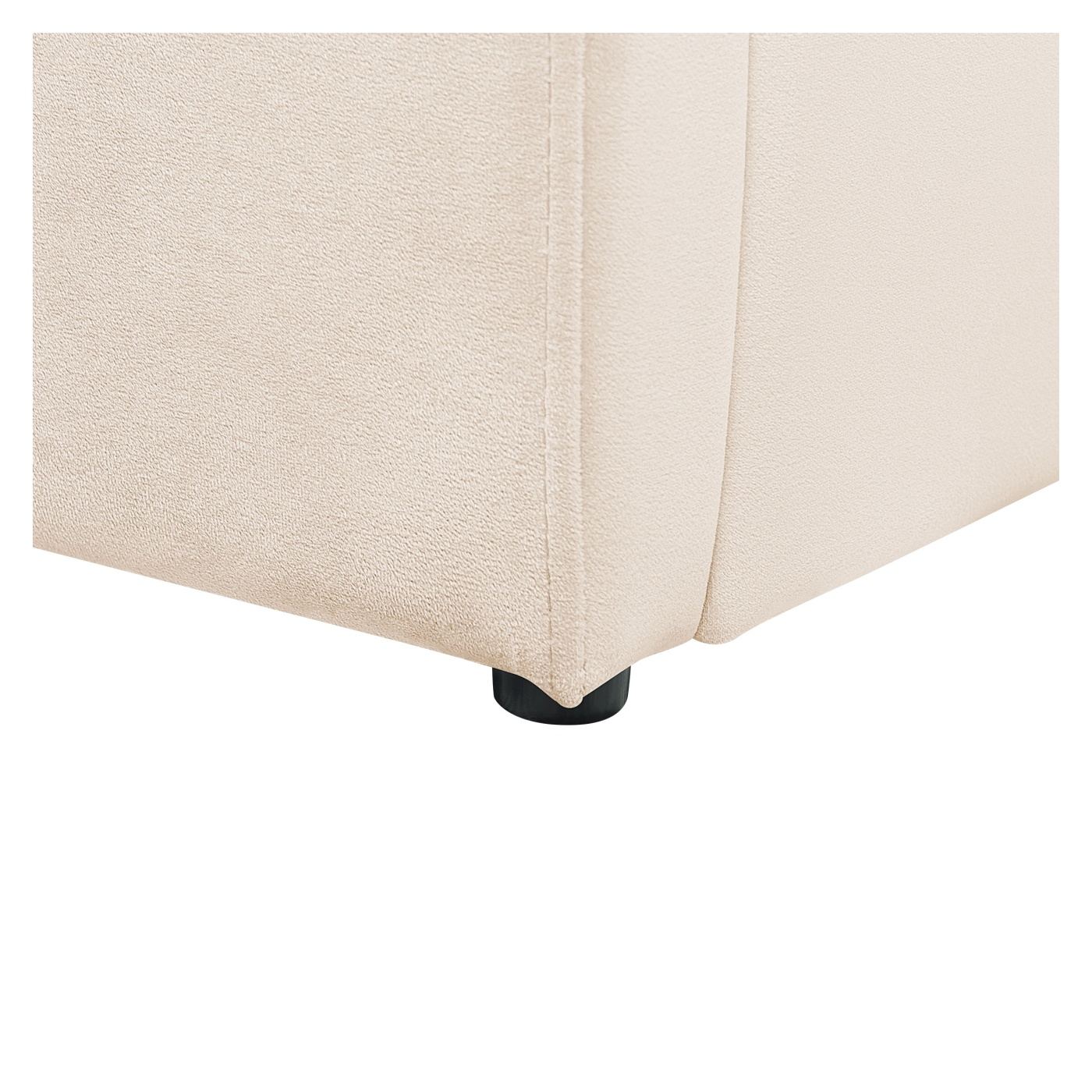 Gyerekágy tárolóval Bársony ANET 90 x 200 cm Bézs - 8