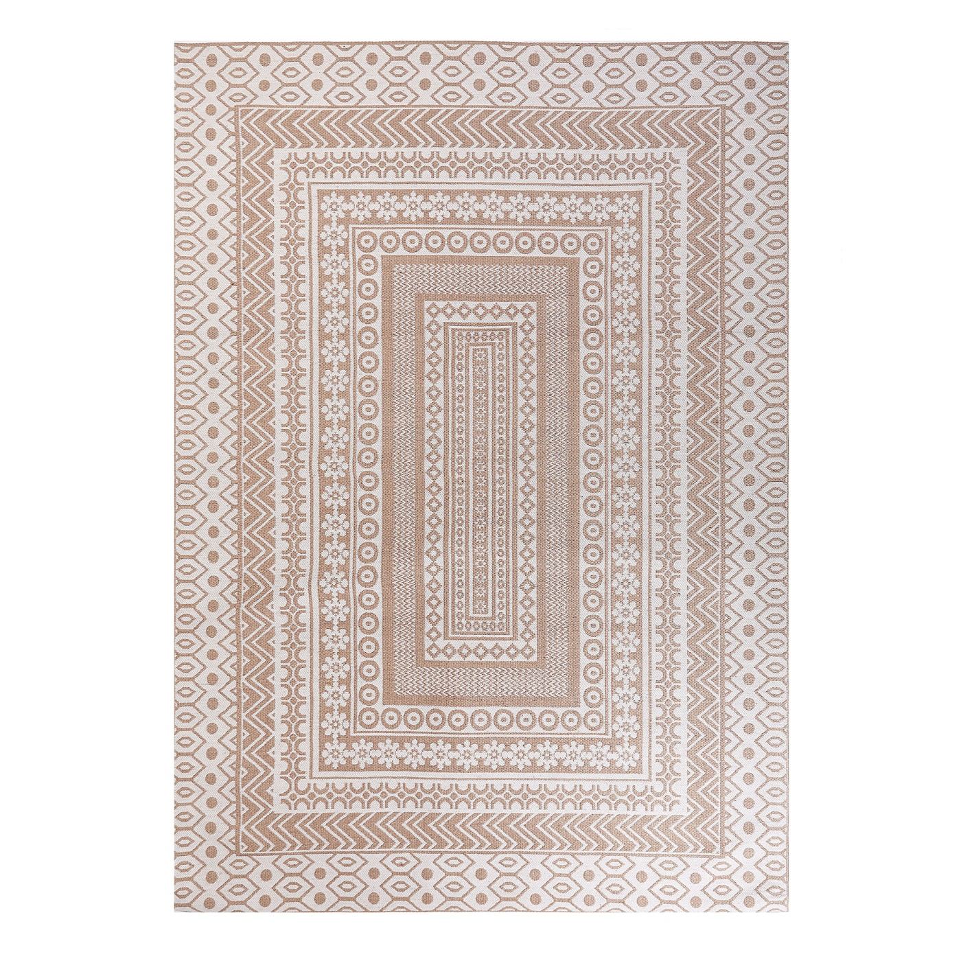 Szőnyeg BAGLAR Fehér 160 x 230 cm Juta zsákvászon - 2