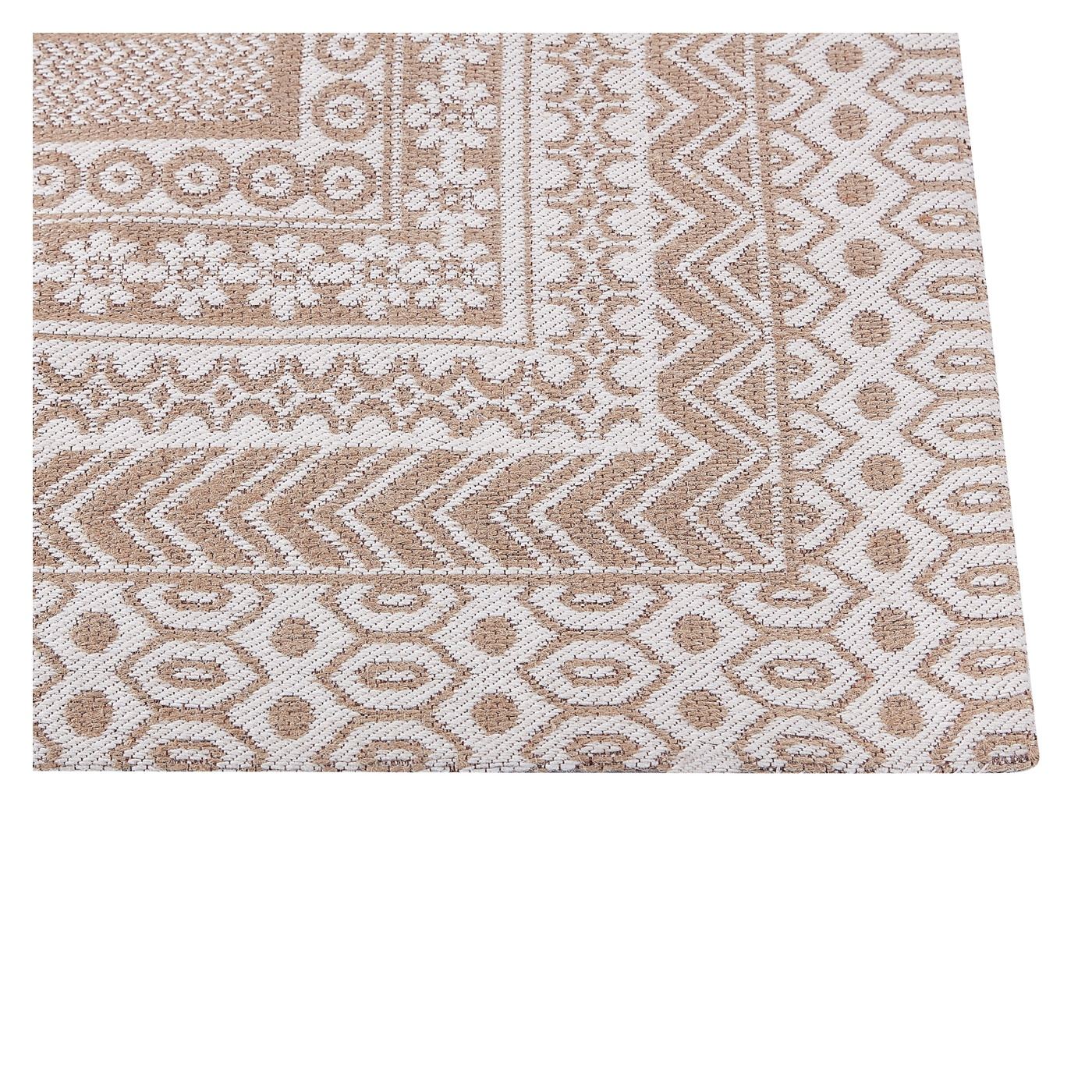 Szőnyeg BAGLAR Fehér 160 x 230 cm Juta zsákvászon - 4