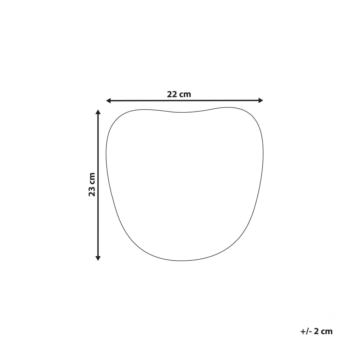 Fali Dekoráció Arc KATSINA Mangófa 22 cm Piros - 3
