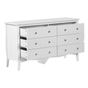Hatfiókos komód WINCHESTER Fehér thumbnail 4